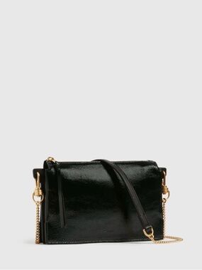 All Saints Fletcher Leather Crossbody Bag